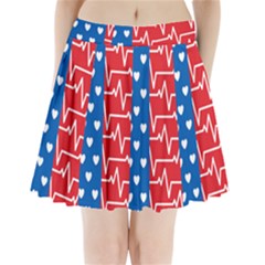 Usa Flag Pleated Mini Skirt