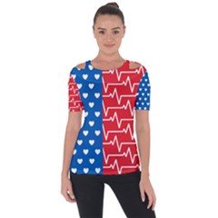 Usa Flag Short Sleeve Top