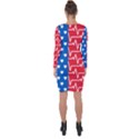 Usa Flag Asymmetric Cut-Out Shift Dress View2