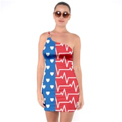 Usa Flag One Soulder Bodycon Dress by stockimagefolio1