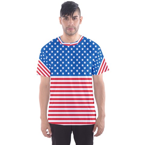 Usa Flag Men s Sports Mesh Tee by stockimagefolio1