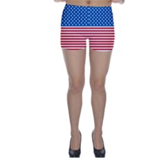 Usa Flag Skinny Shorts by stockimagefolio1