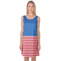 Usa Flag Sleeveless Satin Nightdress View1