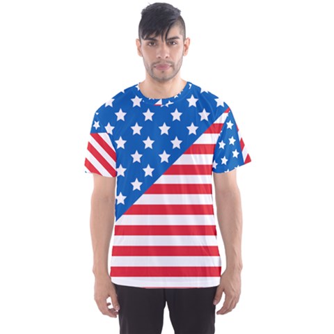 Usa Flag Men s Sports Mesh Tee by stockimagefolio1