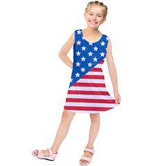 Usa Flag Kids  Tunic Dress