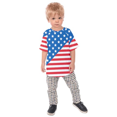 Usa Flag Kids Raglan Tee by stockimagefolio1