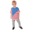 Usa Flag Kids Raglan Tee View1