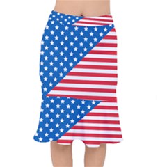 Usa Flag Mermaid Skirt