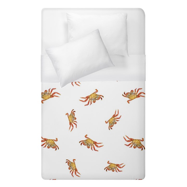 Crabs Photo Collage Pattern Design Duvet Cover (Single Size)