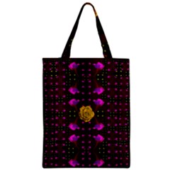 Roses In The Air For Happy Feelings Zipper Classic Tote Bag by pepitasart