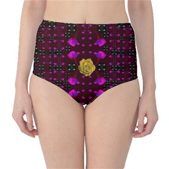 Roses In The Air For Happy Feelings High-waist Bikini Bottoms