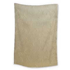 Gold Floral Royal Pattern  Large Tapestry