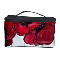 Main Street Poppies Hr Aceo Cosmetic Storage Case by artbyjacquie