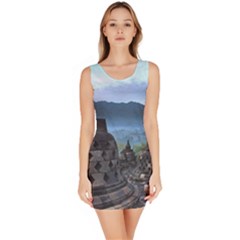 Borobudur Temple  Morning Serenade Bodycon Dress by Nexatart