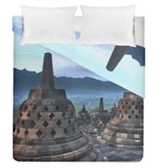 Borobudur Temple  Morning Serenade Duvet Cover Double Side (queen Size) by Nexatart