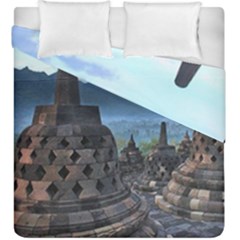 Borobudur Temple  Morning Serenade Duvet Cover Double Side (king Size) by Nexatart