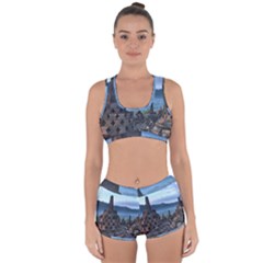 Borobudur Temple  Morning Serenade Racerback Boyleg Bikini Set by Nexatart