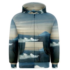 Bromo Caldera De Tenegger  Indonesia Men s Zipper Hoodie by Nexatart