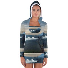 Bromo Caldera De Tenegger  Indonesia Long Sleeve Hooded T-shirt by Nexatart