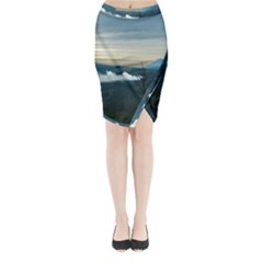 Bromo Caldera De Tenegger  Indonesia Midi Wrap Pencil Skirt by Nexatart