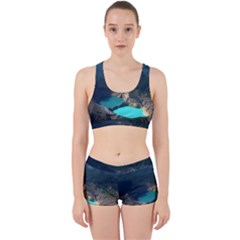 Kelimutu Crater Lakes  Indonesia Work It Out Sports Bra Set by Nexatart