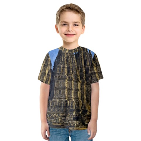 Prambanan Temple Kids  Sport Mesh Tee by Nexatart