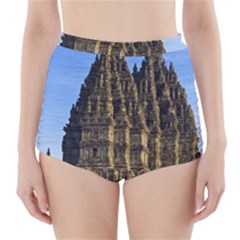 Prambanan Temple High-waisted Bikini Bottoms by Nexatart