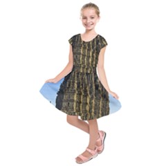 Prambanan Temple Kids  Short Sleeve Dress by Nexatart