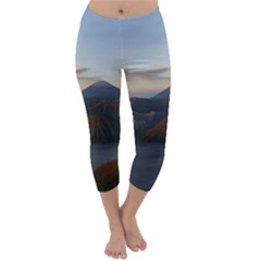 Sunrise Mount Bromo Tengger Semeru National Park  Indonesia Capri Winter Leggings  by Nexatart