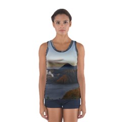 Sunrise Mount Bromo Tengger Semeru National Park  Indonesia Sport Tank Top  by Nexatart