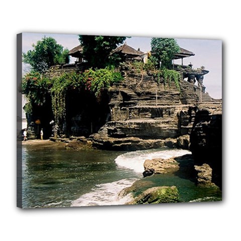 Tanah Lot Bali Indonesia Canvas 20  X 16  by Nexatart