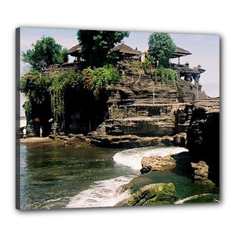 Tanah Lot Bali Indonesia Canvas 24  X 20  by Nexatart