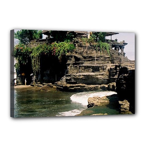 Tanah Lot Bali Indonesia Canvas 18  X 12  by Nexatart