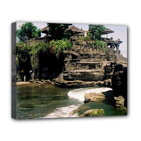 Tanah Lot Bali Indonesia Deluxe Canvas 20  X 16   by Nexatart