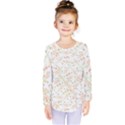 Small Floral Flowers Pattern  Kids  Long Sleeve Tee View1