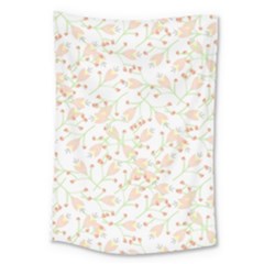 Small Floral Flowers Pattern  Large Tapestry