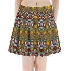 Fantasy Forest And Fantasy Plumeria In Peace Pleated Mini Skirt by pepitasart