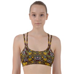 Fantasy Forest And Fantasy Plumeria In Peace Line Them Up Sports Bra by pepitasart