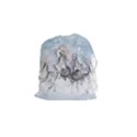 Awesome Running Horses In The Snow Drawstring Pouches (Small)  View1