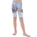 Awesome Running Horses In The Snow Kids  Mid Length Swim Shorts View1