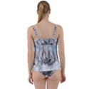 Awesome Running Horses In The Snow Twist Front Tankini Set View2