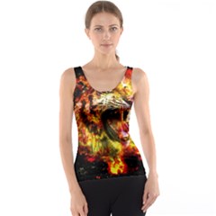 Fire Tiger Tank Top by stockimagefolio1