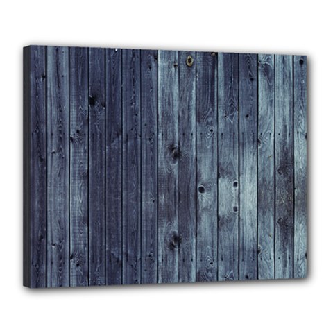 Grey Fence 2 Canvas 20  X 16  by trendistuff