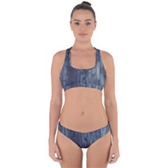 Grey Fence 2 Cross Back Hipster Bikini Set