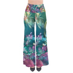 Butterflies, Bubbles, And Flowers Pants by WolfepawFractals