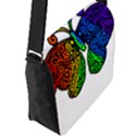 Rainbow butterfly  Flap Messenger Bag (L)  View2