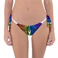 Rainbow Butterfly  Reversible Bikini Bottom