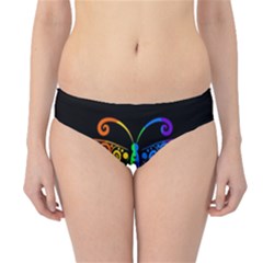 Rainbow Butterfly  Hipster Bikini Bottoms by Valentinaart