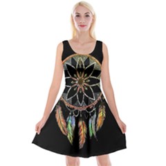 Dreamcatcher  Reversible Velvet Sleeveless Dress by Valentinaart