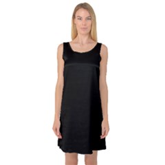 Black Sleeveless Satin Nightdress